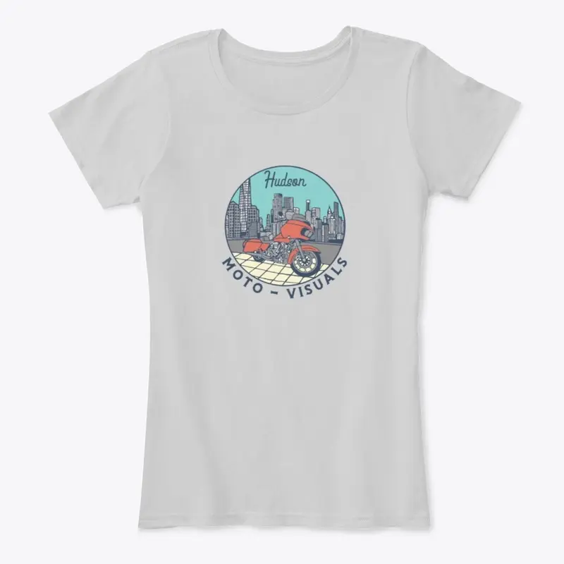 Hudson Moto Visuals Women's Logo Tee